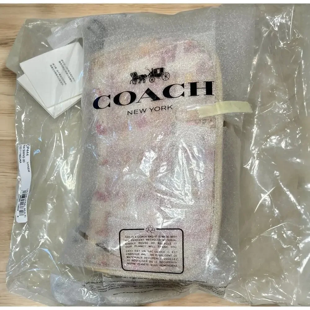 New With Tags Coach CP444 Tweed Swinger Bag 20